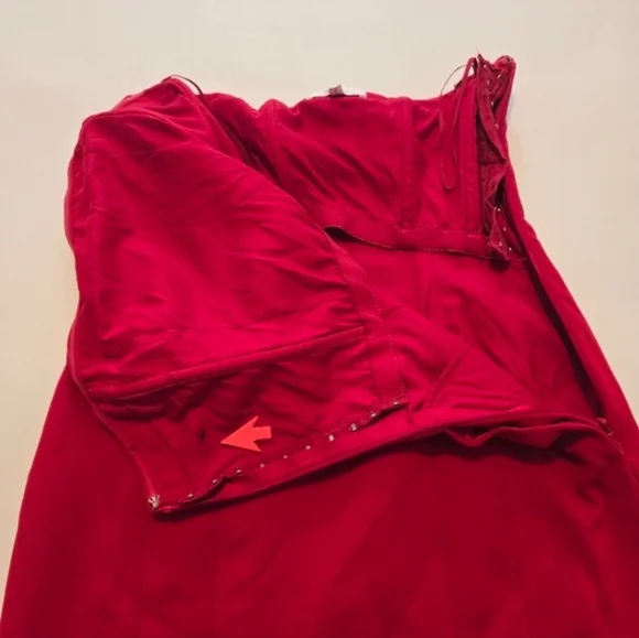 A.L.C. Elsie Mini Dress in Red Cocktail Sleeveless Strapless Size 2 - Picture 9 of 14